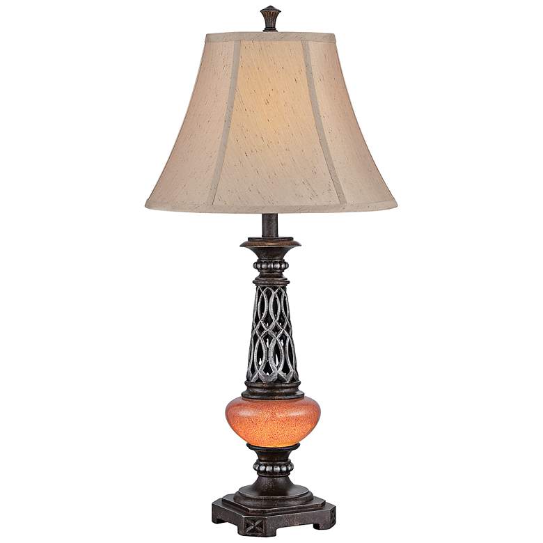 Image 1 Lite Source Ellis Dark Bronze Night Light LED Table Lamp