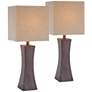 Lite Source Enkel 26 1/2" Modern Faux Wood Table Lamps Set of 2
