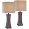 Lite Source Enkel 26 1/2" Modern Faux Wood Table Lamps Set of 2