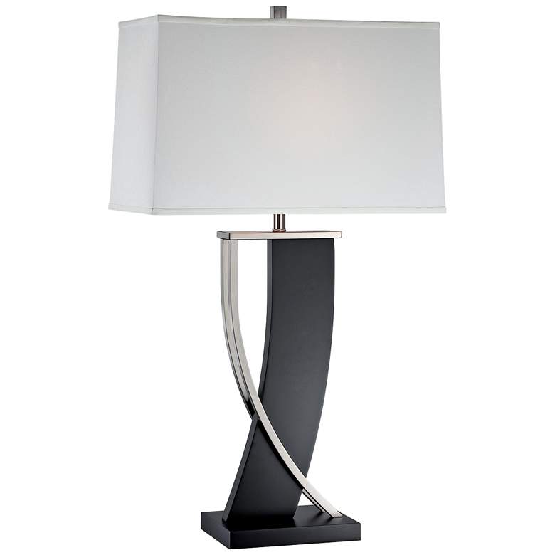 Image 2 Lite Source Estella 31 inch Dark Walnut Two-Tone Modern Table Lamp