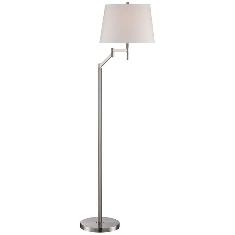 Image 2 Lite Source Eveleen 61 inch High Swing Arm Floor Lamp in Silver