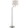 Lite Source Eveleen 61" High Swing Arm Floor Lamp in Silver