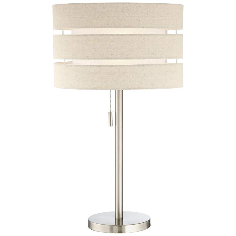 Image 2 Lite Source Falan 27 inch High Brushed Nickel Modern Table Lamp