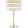 Lite Source Falan 27" High Brushed Nickel Modern Table Lamp