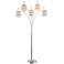 Lite Source Falan Brushed Nickel 5-Light Arc Floor Lamp