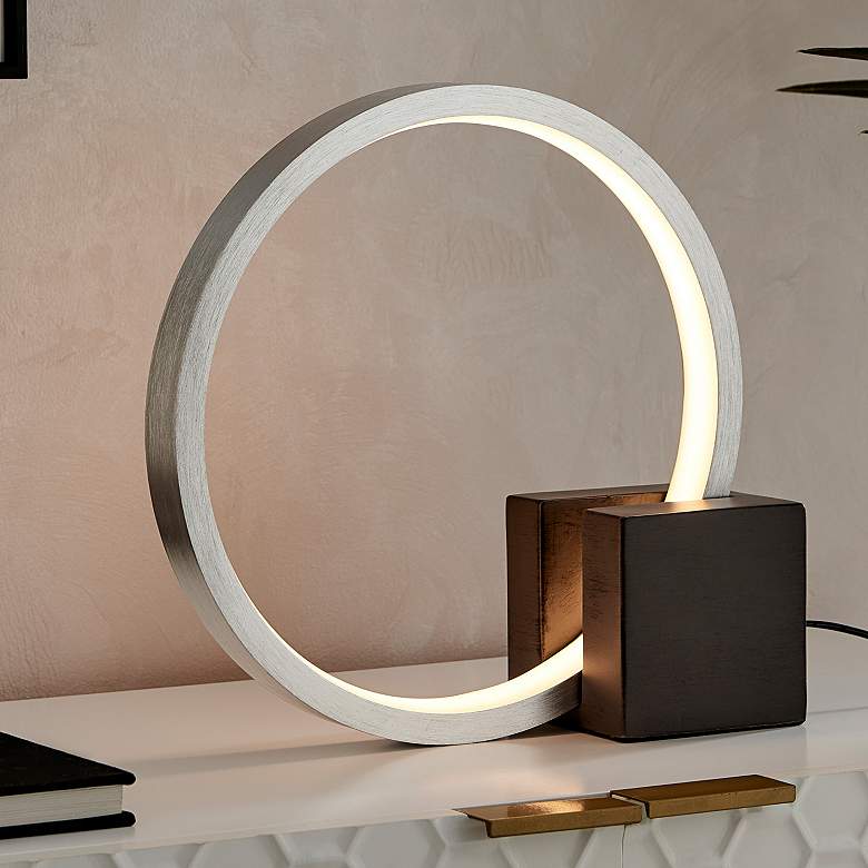 Image 1 Lite Source Fannie 12 1/4" Modern Ring LED Accent Table Lamp