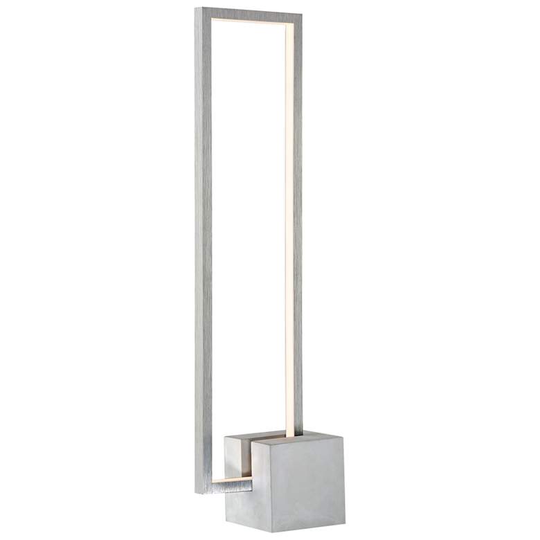 Image 1 Lite Source Fantica 25 1/4" Gray Cement Base Modern LED Table Lamp