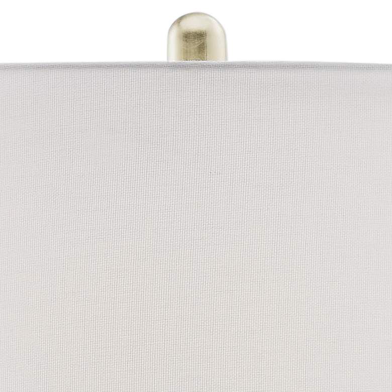 Image 3 Lite Source Farida 27" High White Ceramic Feathers Table Lamp more views