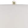 3_Lite Source Farida 27" High White Ceramic Feathers Table Lamp more views