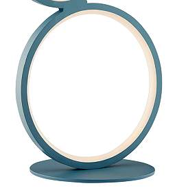 Image4 of Lite Source Fedora 17 1/4" High Blue LED Accent Table Lamp more views