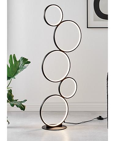 Lite Source Fedora Black 5-Light LED Novelty Floor Lamp