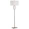 Lite Source Fiadi 61" HIgh Polished Steel Floor Lamp