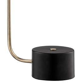 Image4 of Lite Source Firefly 19 1/2" High Antique Brass Black Accent Table Lamp more views