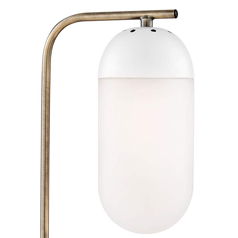 Image 3 Lite Source Firefly 19 1/2" High Antique Brass White Accent Table Lamp more views