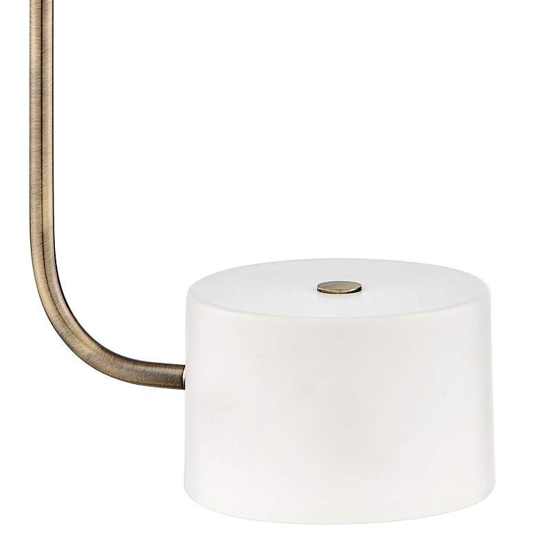 Image 4 Lite Source Firefly 19 1/2" High Antique Brass White Accent Table Lamp more views