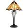 Lite Source Florence Bronze Tiffany-Style Art Nouveau Table Lamp