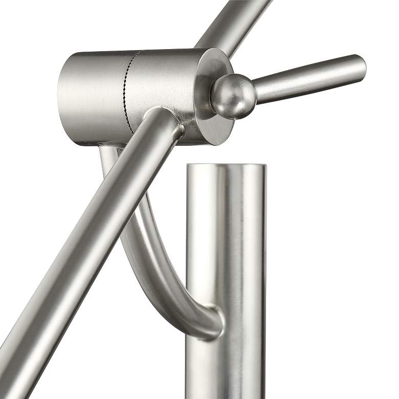 Image 3 Lite Source Florencia 79 1/2" Brushed Nickel Modern Arc Lamp more views