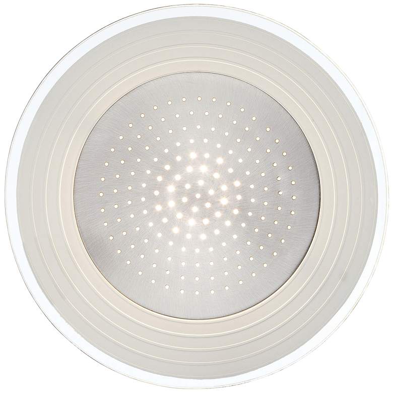Image 1 Lite Source Flynn LED 11" High Round Steel Wall Sconce