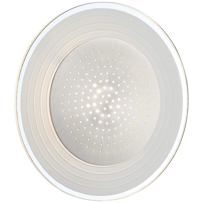 Image 2 Lite Source Flynn LED 11" High Round Steel Wall Sconce more views