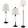 Lite Source Freida 3-Piece Lamp Set with Glass Accents