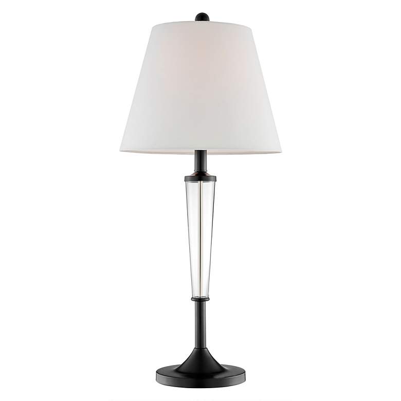 Image 5 Lite Source Freida 3-Piece Lamp Set with Glass Accents more views