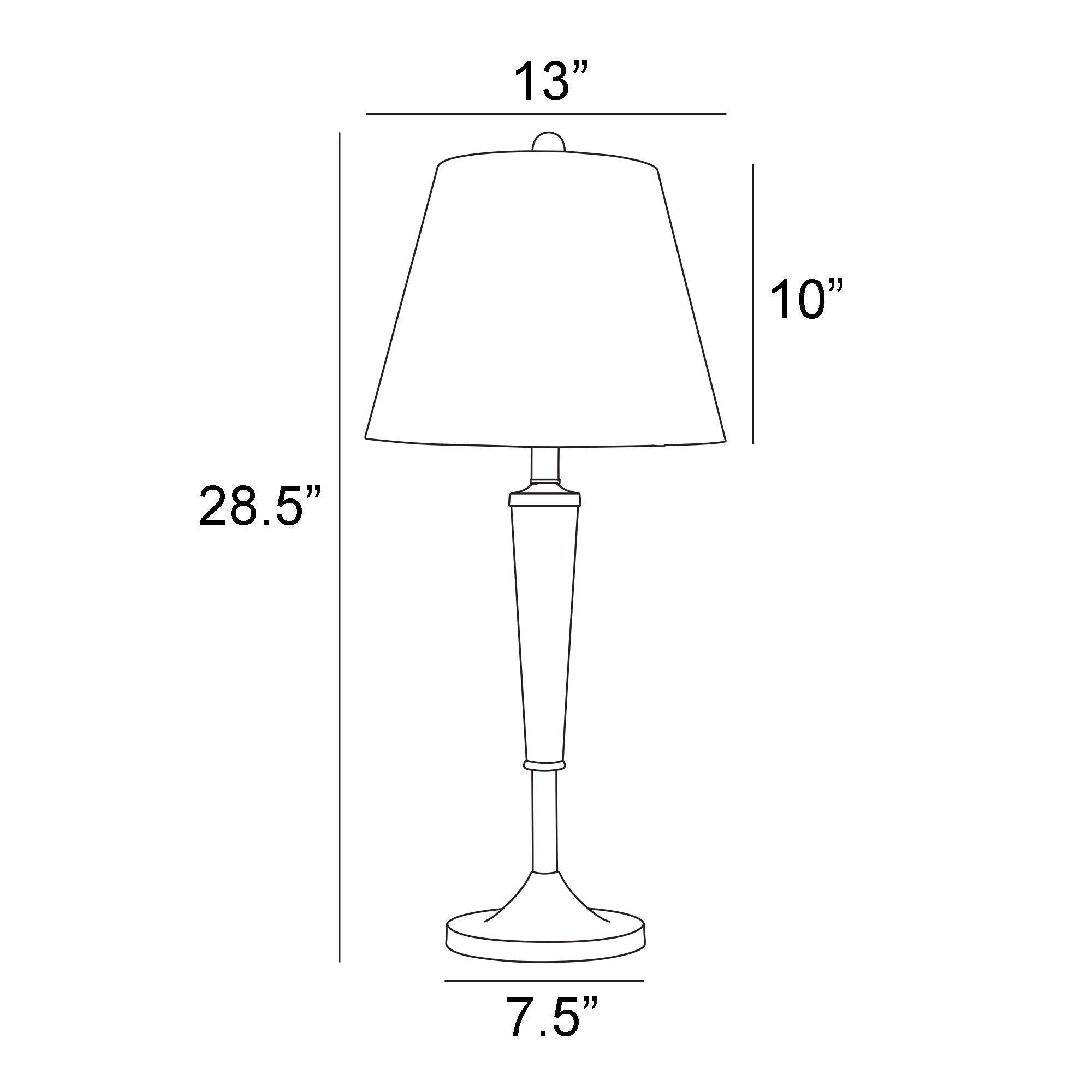 Lite Source Freida 3-Piece Lamp Set with Glass Accents