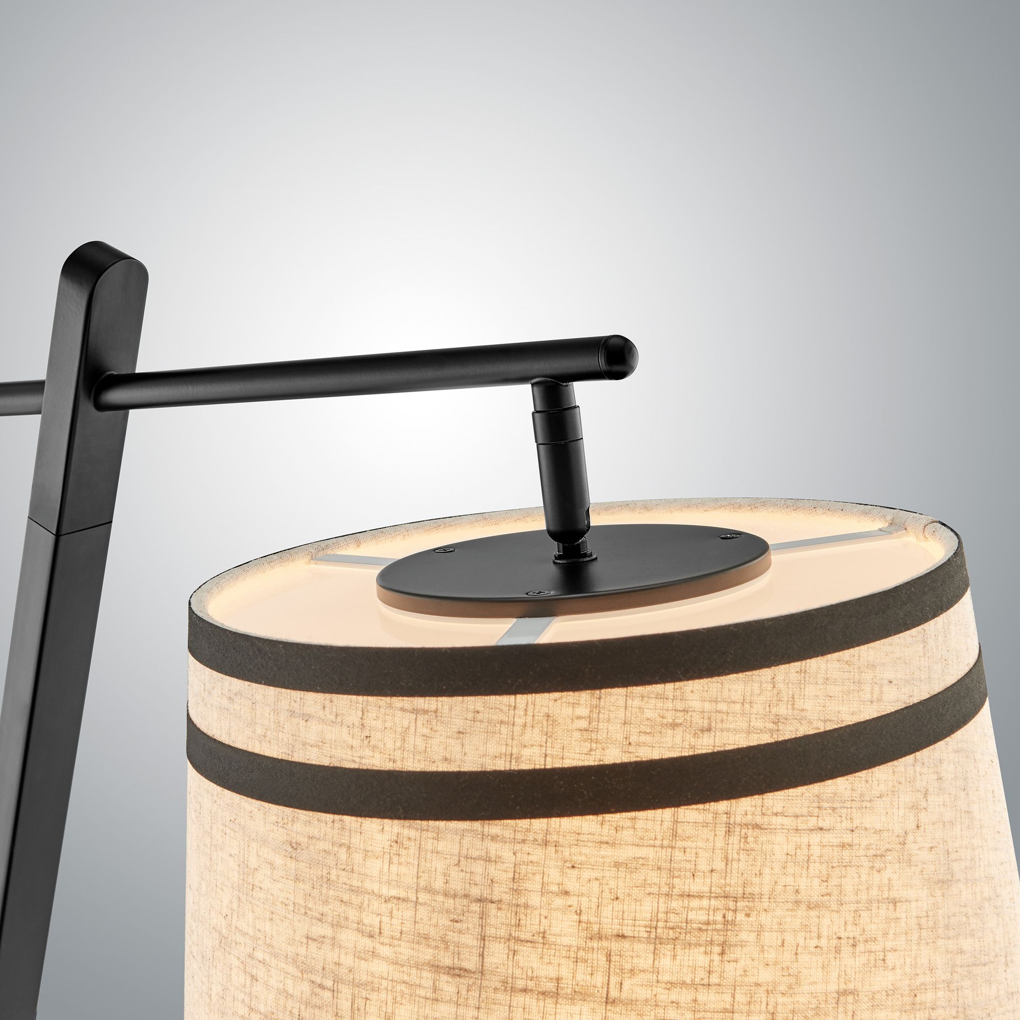 Image 3 Lite Source Gaines 26" High Black Slanted Base Table Lamp more views