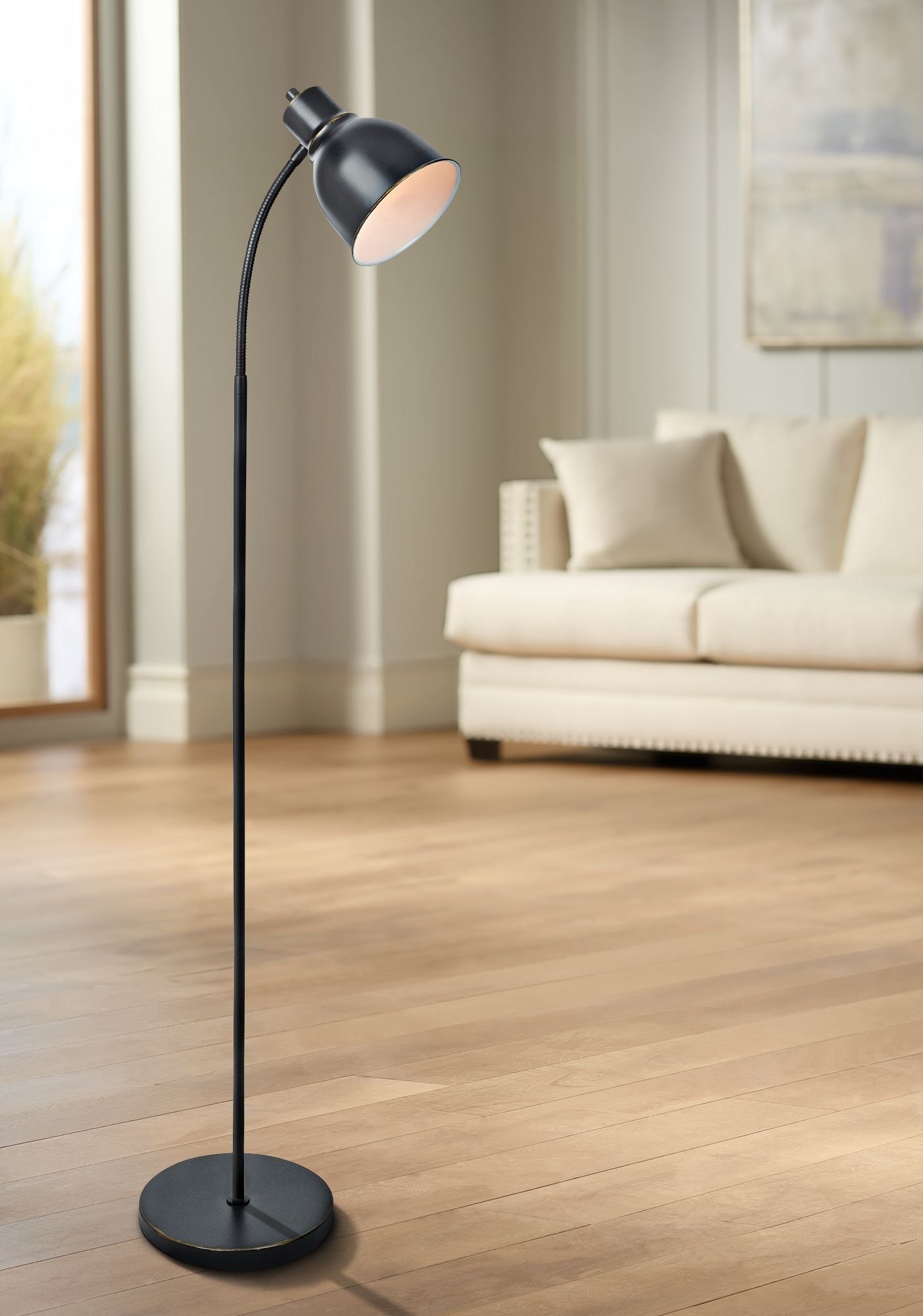 floor task lamp bronze