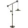 Lite Source Garrad Antique Silver Floor Lamp