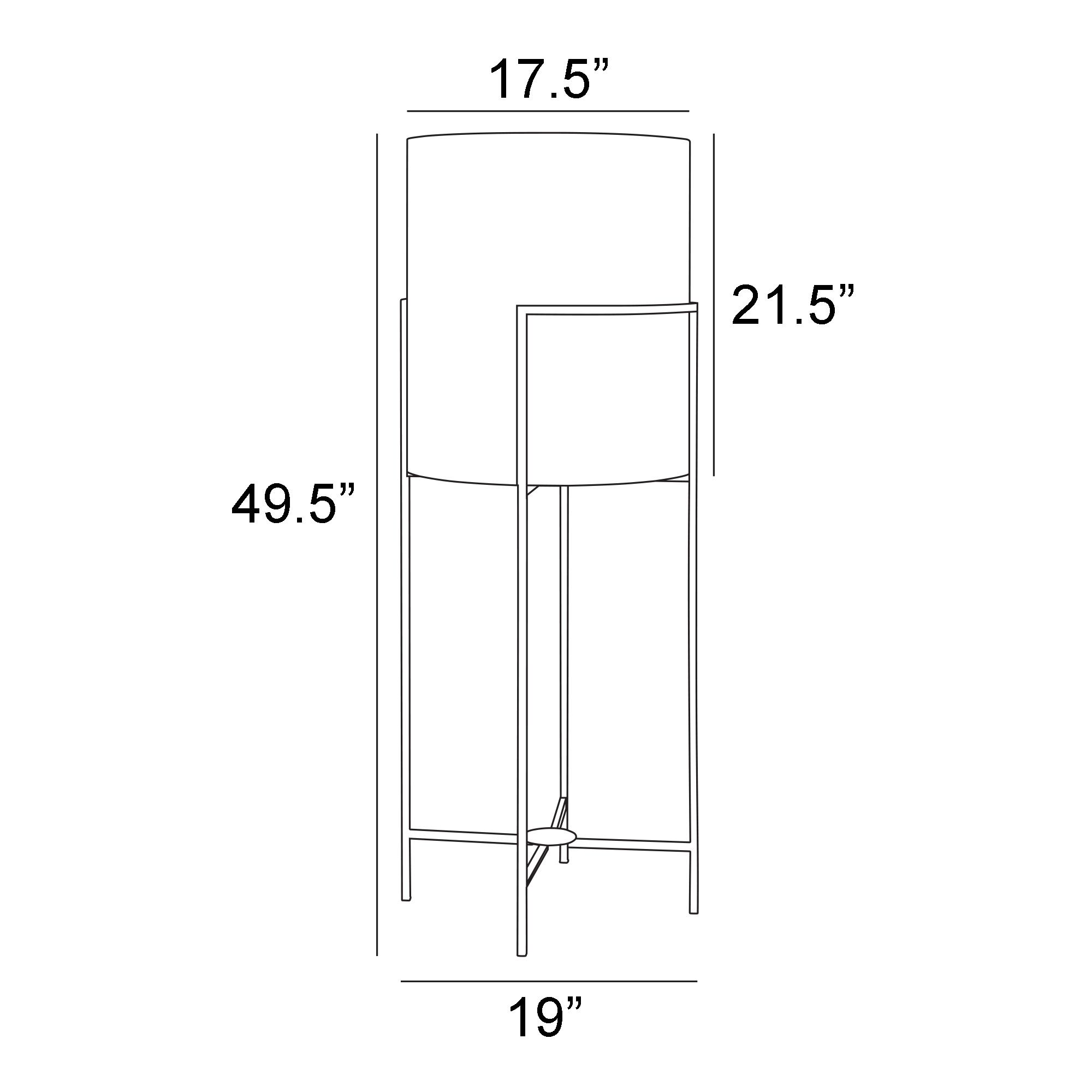 Image 5 Lite Source Garridan 49 1/2" Cordless  LED Outdoor Floor Lamp more views