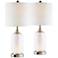 Lite Source Garton 22 1/4" Glass Night Light USB Table Lamps Set of 2