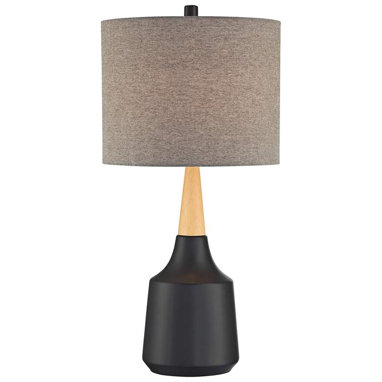 Image 1 Lite Source Genson 29 inch Gray and Black Modern Ceramic Table Lamp