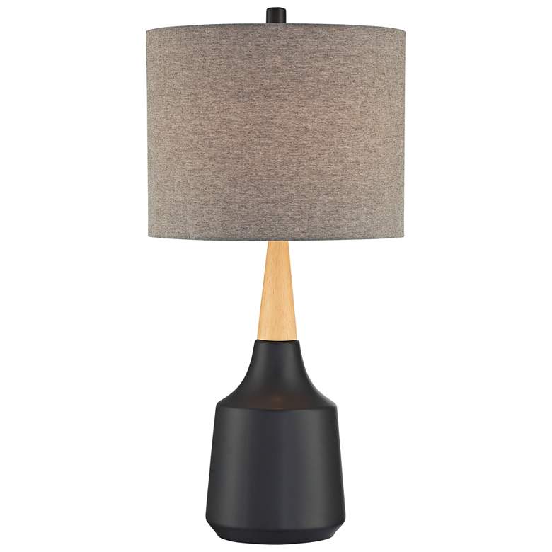 Image 1 Lite Source Genson 29" Gray and Black Modern Ceramic Table Lamp