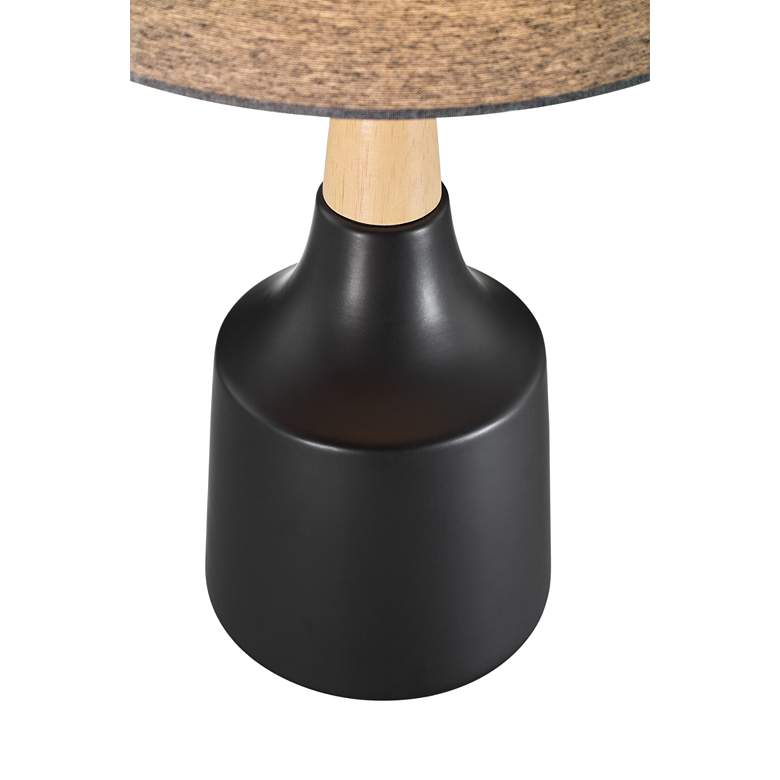 Image 2 Lite Source Genson 29" Gray and Black Modern Ceramic Table Lamp more views