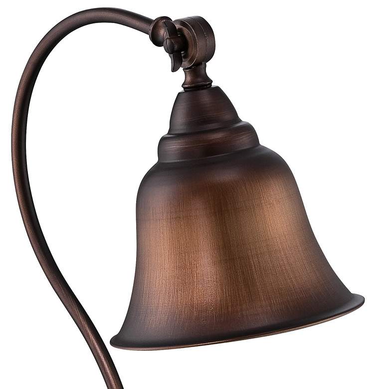 Image 3 Lite Source Gianna 21 inch Scroll Arm Antique Copper Desk Lamp more views