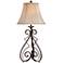 Lite Source Gibson Swirled Wrought Iron Table Lamp