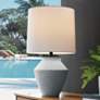Lite Source Glenn Natural Concrete LED Outdoor Table Lamp