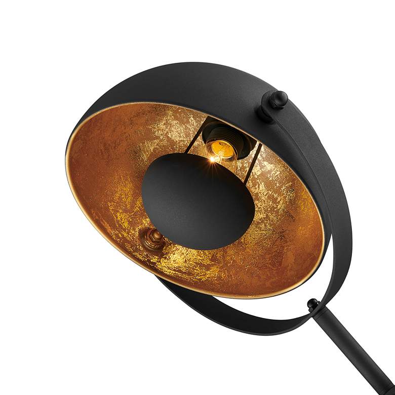 Image 5 Lite Source Gothard 60 1/4 inch Black Gold Small Spotlight Tripod Lamp more views