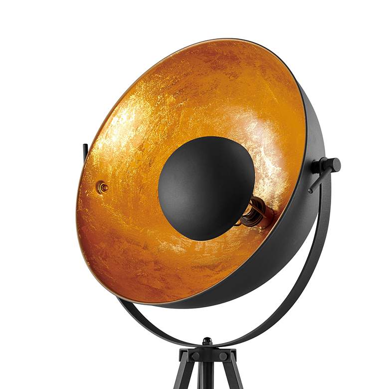 Image 5 Lite Source Gothard 65 inch Black and Gold Spotlight Tripod Floor Lamp more views