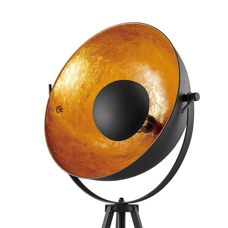 Image 5 Lite Source Gothard 65" Black and Gold Spotlight Tripod Floor Lamp more views