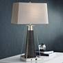 1_Lite Source Granger 29" Nickel Black USB Bluetooth Speaker Table Lamp