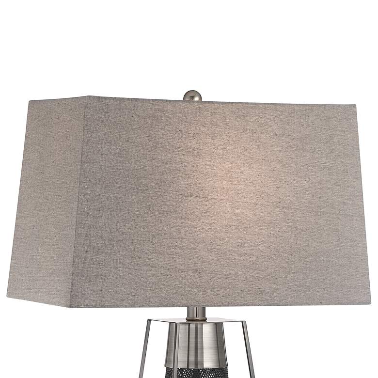 Image 3 Lite Source Granger 29" Nickel Black USB Bluetooth Speaker Table Lamp more views