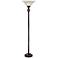 Lite Source Guildford Bronze and Gold Torchiere Floor Lamp