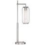 Lite Source Hagen 30 1/4" Brushed Nickel and Clear Glass Desk Lamp