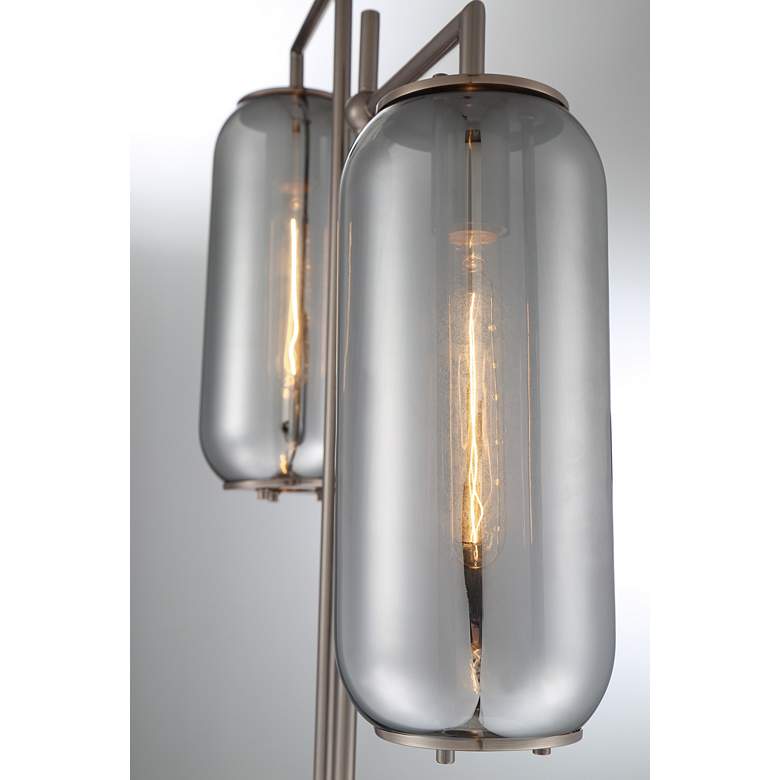 Image 2 Lite Source Hagen 64" Gunmetal 2-Light Industrial Modern Floor Lamp more views
