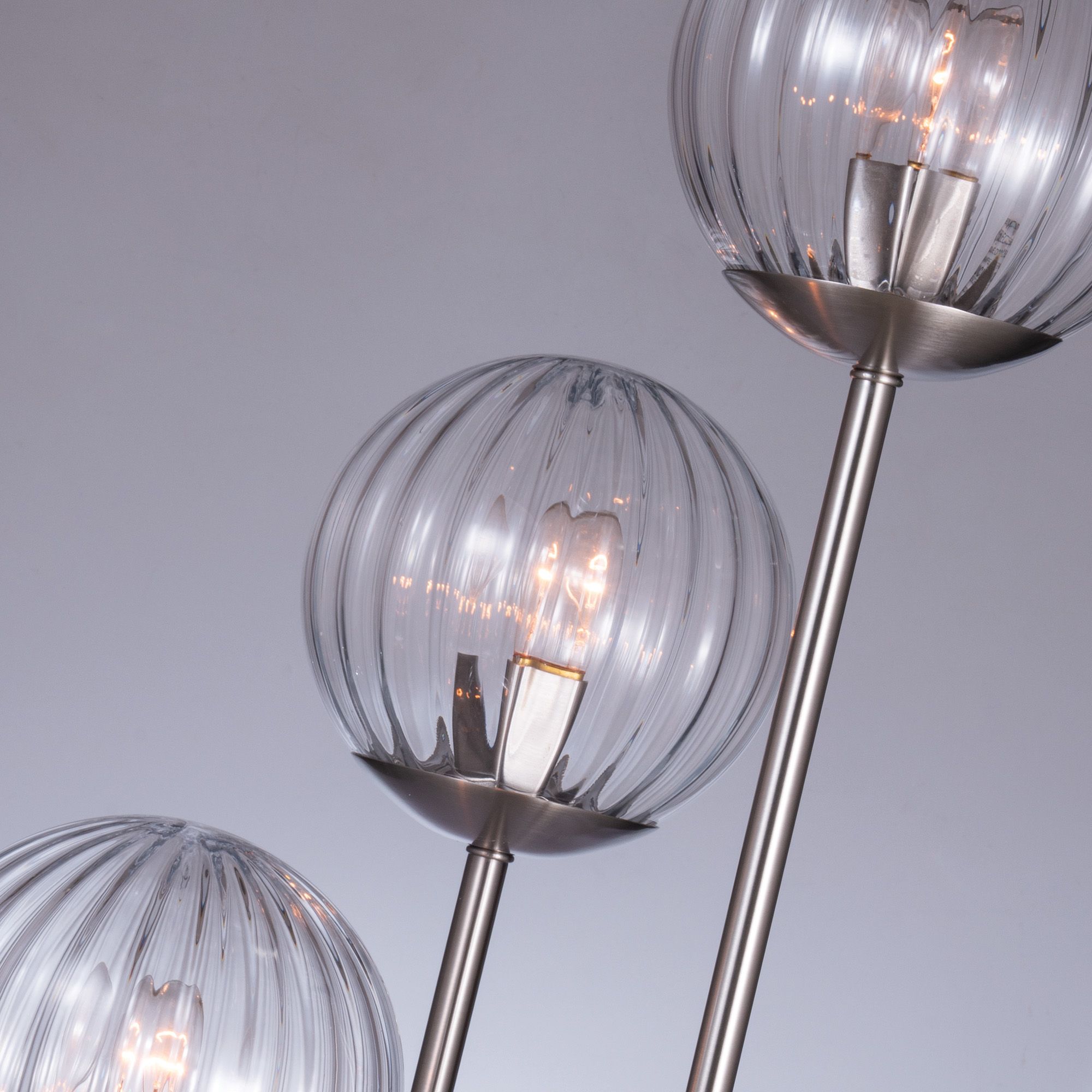 Image 3 Lite Source Haina 60" High Brushed Nickel 3-Light Modern Floor Lamp more views