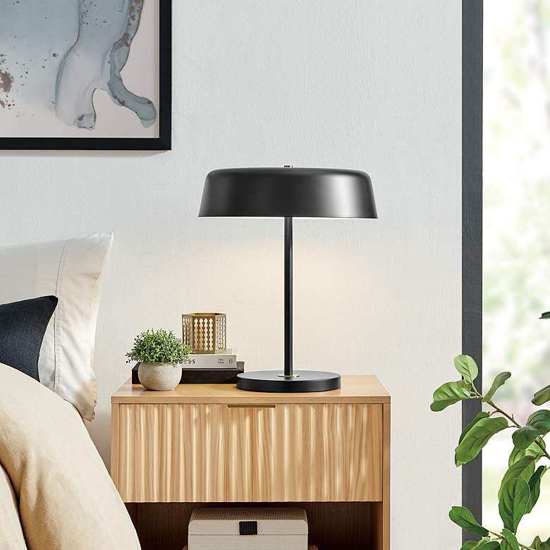 Image 6 Lite Source Hakan 19" High Black Dome Modern Table Lamp more views