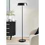 1_Lite Source Hakan 60 1/4 High Modern Black Floor Lamp