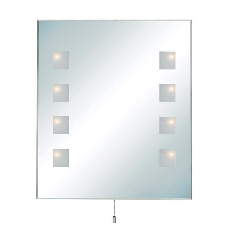 Image 1 Lite Source Halogen Lighted 27 1/2 inch High Wall Mirror