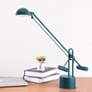 Lite Source Halotech Blue Metal Modern LED Adjustable Desk Lamp
